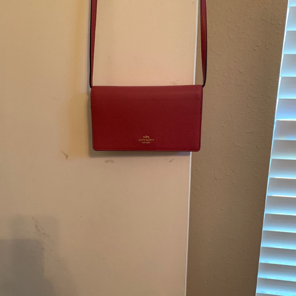 Rose pink Coach handbag